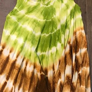 Flowing Ombre Tie Dye Maxi Dress